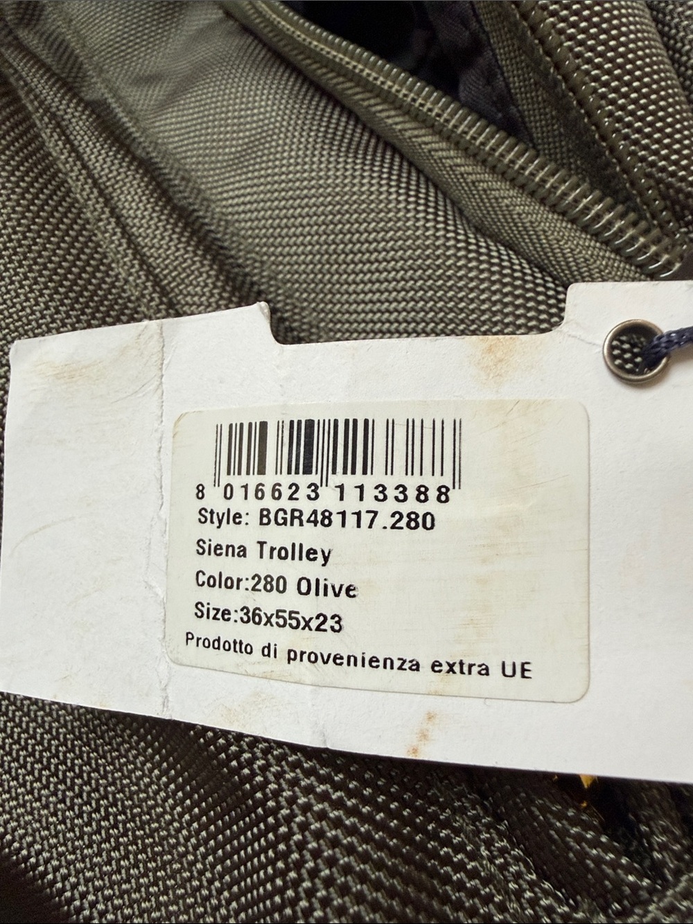 NEW! With tags- Bric's Olive Green Softside Spinner Carry-On - Picture 7 of 8